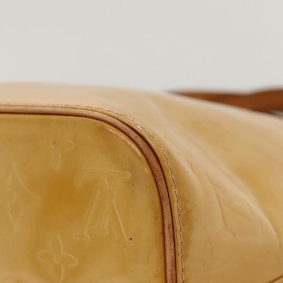 LOUIS VUITTON Monogram Vernis Houston Hand Bag Beige M91004 - Picture 14 of 16